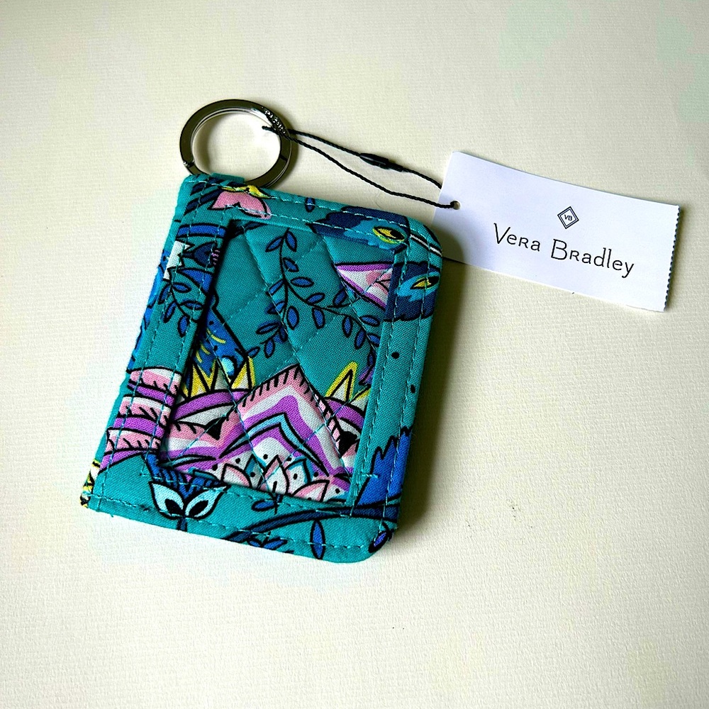 Vera Bradley Campus Double ID Case [Peacock Garden]